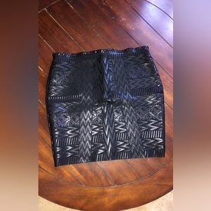 Women’s Metallic Mini Skirt.